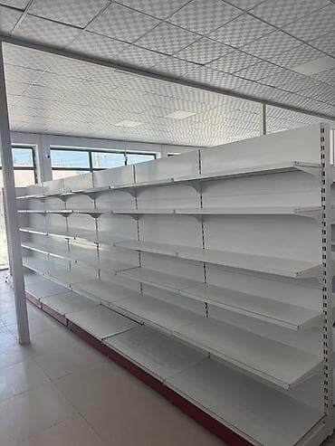 оборудование для детского магазина: Торговые стеллажи островного типа (металлические) Описание: - — 1