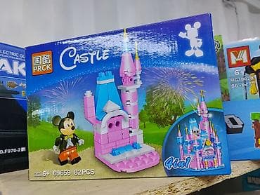 pcs: Конструктор PRCK Castle «Замок», 4-в-1 - Тематика: розово-голубой — 1