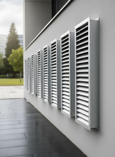 сталной лист100 мм: Алюминиевые наружные вентиляционные решетки с оцинкованными ламелями в — 1