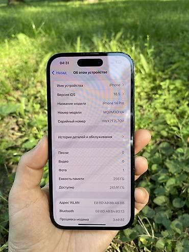 magic 9 pro: IPhone 14 Pro, 256 ГБ, Графит, 77 % — 3