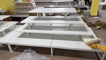 стеляжи: Торговое оборудование для магазина: металлические стеллажи и островные — 7