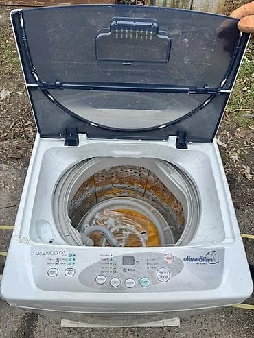 Техника и электроника: Стиральная машина Daewoo с вертикальной загрузкой, технология Nano — 3