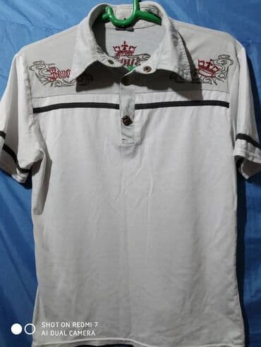 винтажные одежды: Мужская одежда б/у: рубашки, футболки, безрукавка, олимпийки. от — 6