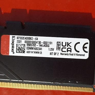 камп: Оперативная память (RAM) для ПК, Б/у, Kingston Fury, 32 ГБ, DDR5, 5200 МГц — 4