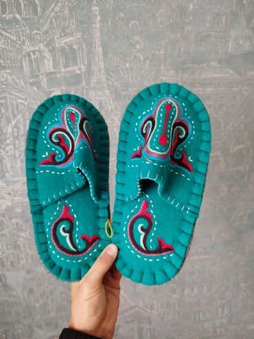 обувь ручной работы бишкек: Домашние тапочки, 37, Новый, цвет - Белый, Самовывоз — 6