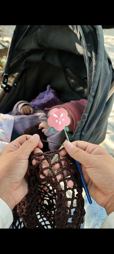 хиджаб для детей: Платок, Косынка, Осень-весна, Хлопок, Вязаная модель — 2