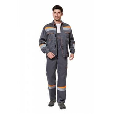 спецовка комбинезон: Костюм "комфорт 2" серый/оранжевый защита и свойства защита от общих — 1