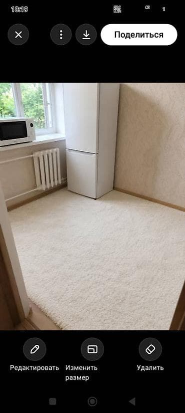 комната гостинка: Студия, 32 м², Пишпек Хрущевка, 2 этаж, Косметический ремонт — 4