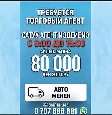 Вакансия: торговый агент - Требуется торговый представитель (сатуу