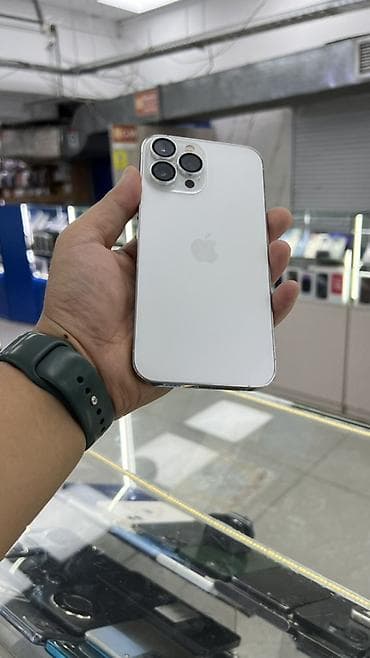 hyper x cloud: IPhone 13 Pro Max, Б/у, 128 ГБ, Белый, Защитное стекло, Чехол, 87 % — 8