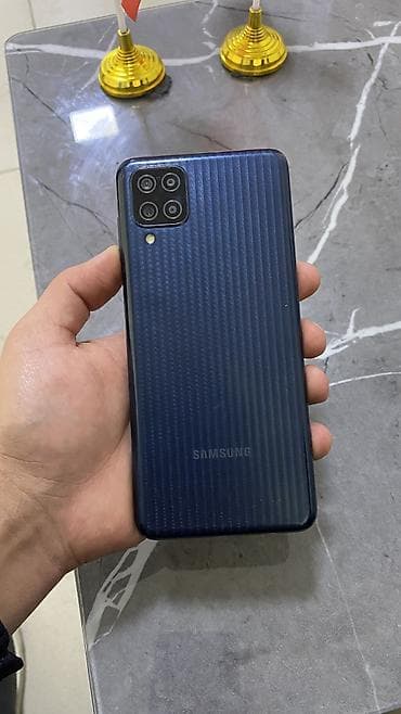 note 5: Samsung Galaxy M12, Б/у, 64 ГБ, цвет - Синий, 1 SIM, 2 SIM — 4
