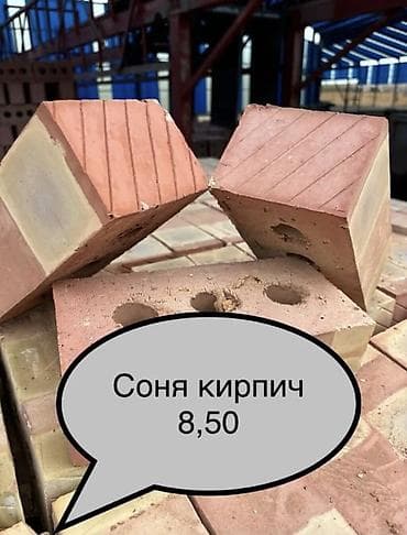 кирпич куйган балдар: Пустотелый, дырчатый, Жженый кирпич, Полублок, 250×120×85 — 4