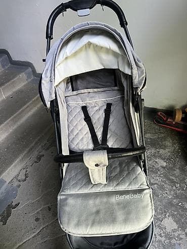 коляска бене беби: Коляска, Другой бренд, цвет - Серебристый, Б/у, Самовывоз, Платная доставка — 3