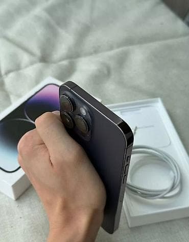 iphone 13: IPhone 14 Pro Max, Б/у, 256 ГБ, Deep Purple, Коробка, 85 % — 5