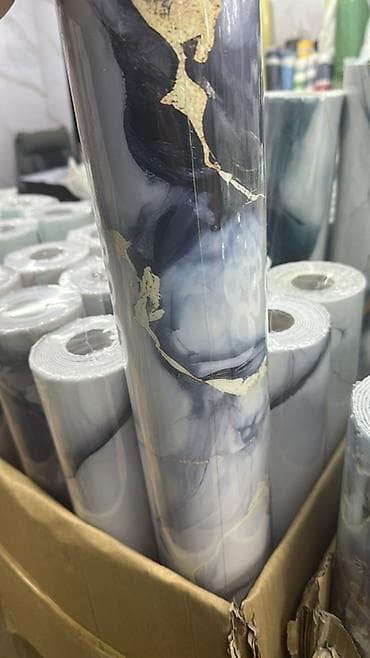 гибкий мрамор из пвх: Самоклеющаяся пленка для мебели, Новый, Платная доставка — 1