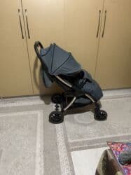 детская коляска с дождевиком: Балдар арабасы, түсү - Кара — 6