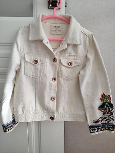 куртки италия: Джинсовая кофта / куртка для девочки. Бренд: Zara, Индия!! Ручная — 6