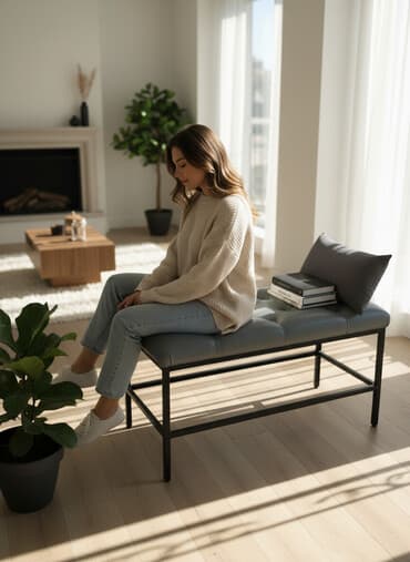 купить стол консоль: Банкетка, С полками, цвет - Зеленый — 1