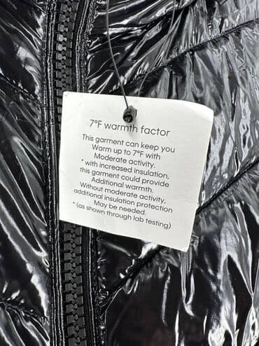 tech flis: Пуховик, По колено, США, Лакированный, M — 4