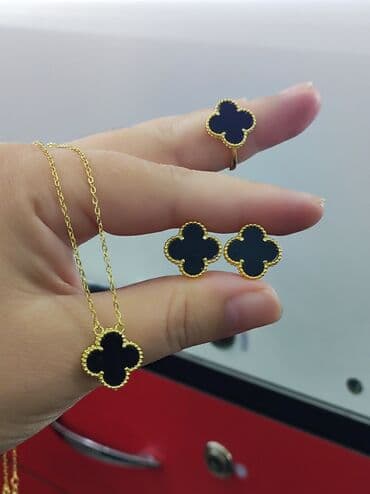 свадебные наборы ручной: Ванклиф Дизайн Италия Серебро с напылением жёлтое золото 925 пробы — 4