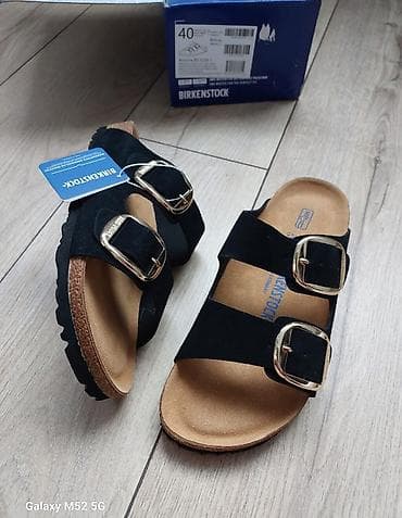 обувь 38 39: Босоножки, 40, Birkenstock, Новый, цвет - Черный, Самовывоз — 3