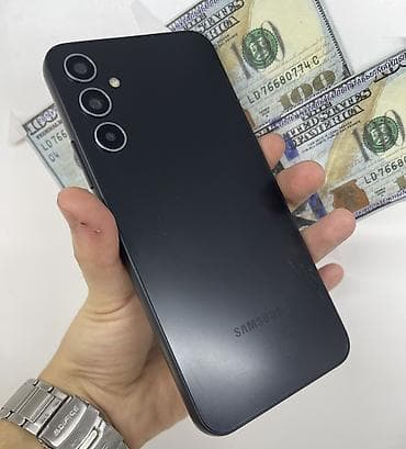 Samsung Galaxy A34 5G, Б/у, 128 ГБ, цвет - Черный, 1 SIM, 2 SIM