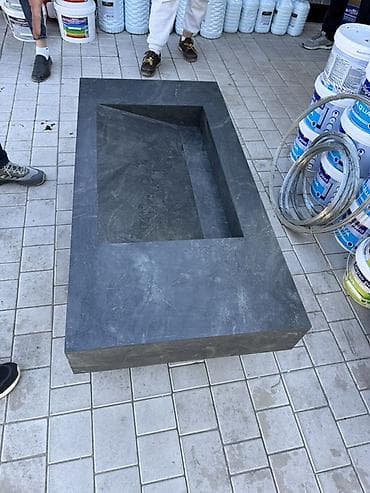 еврокуб для воды: Раковина для ванной, Особенности: Мраморные прожилки, Материал: Камень — 3