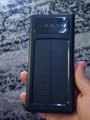пауэрбанк для машины: 🔋 Power Bank 10000 mAh с солнечной панелью | Встроенные кабели | — 1