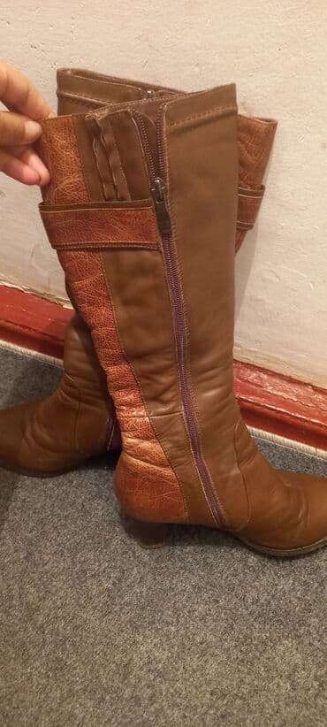 обувь для охоты: Сапоги натуральная кожа, натуральный мех. Размер 36. Отдам очень — 3