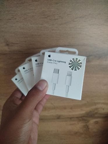 Настольные ПК и комплектующие: Кабель Apple USB‑C to Lightning, длина 1 м. - Разъёмы: USB‑C — — 1
