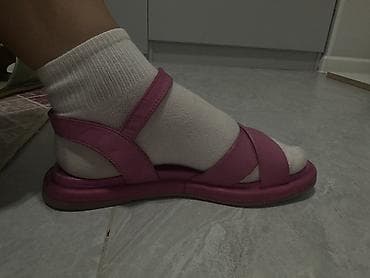 обувь сабо: Босоножки, 37, Bershka, Б/у, цвет - Розовый — 2