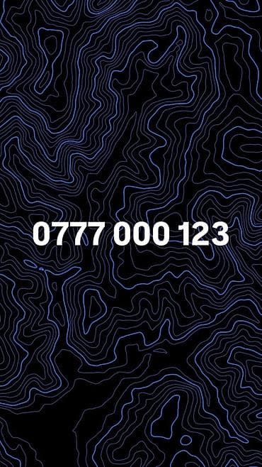 Красивая «золотая» комбинация номера: 0777 000 123 - Формат