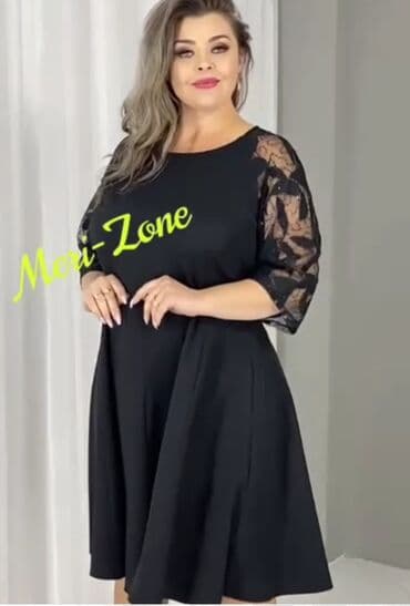 трикотажные платья для полных: Платья. Ткань: Барби. Размеры:52/56. ВОЗВРАТА и ОБМЕНА НЕТ Доставка — 2