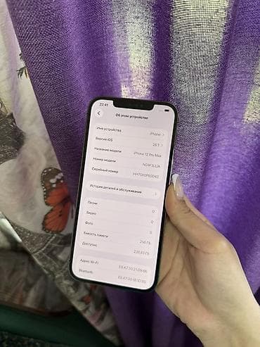 12 pro mac: IPhone 12 Pro Max, Б/у, 256 ГБ, Графит, 85 % — 9
