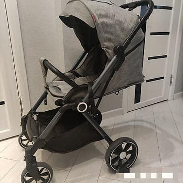 ручной калеска: Прогулочная коляска серого цвета - Легкая компактное сложение. - — 4