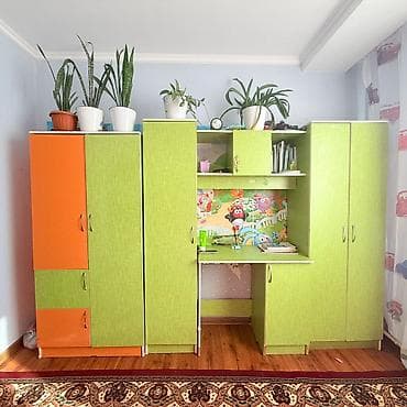 фурнитура на мебель: Двухъярусная детская кровать, ЛДСП, цвет - Голубой — 5