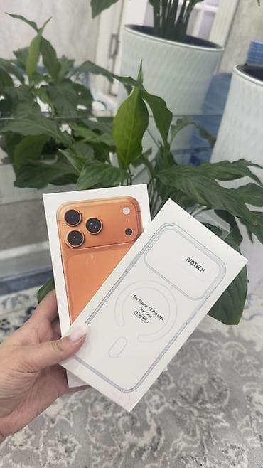 ipnone 13: IPhone 17 Pro Max, Новый, 256 ГБ, Оранжевый, Чехол — 1