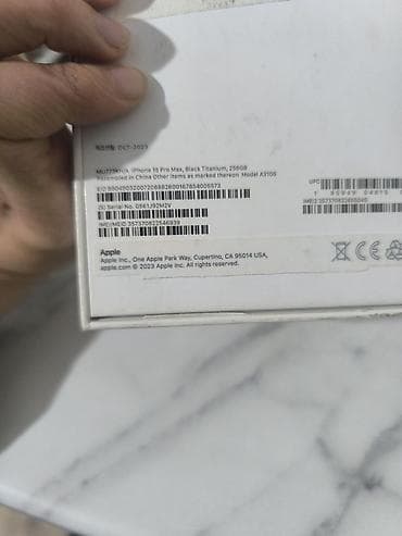 telefon iphone: IPhone 15 Pro Max, Новый, 256 ГБ, Черный, Защитное стекло, Кабель, Коробка, 86 % — 10