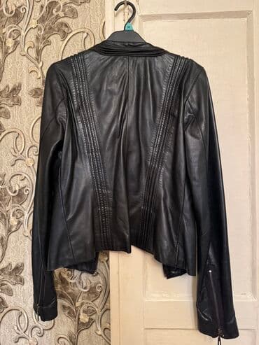 на железных номерах: Кожаная куртка, Косуха, Натуральная кожа, Приталенная модель, S — 6