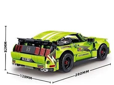 rc drift car: Конструктор Mustang GT500 ⚡️⚡️⚡️ 473 детали Размер 28 × 12,8 × 8,2 — 2