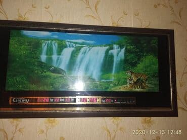 часы настенные с боем: Часы - картина 3D. б/у. Шум водопада, поют птичкикукушка кукует. В — 1