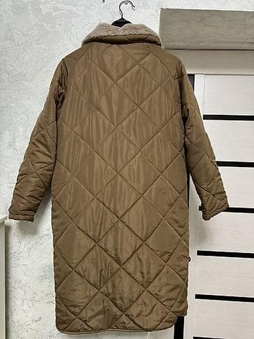 тренч мужской бишкек: Два изделия одежды. 1) Тренч-пальто женское, фиолетовое - Двубортная — 6