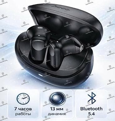 aux bluetooth: Наушники Hoco EQ25 в стильном чёрном исполнении - беспроводное — 6