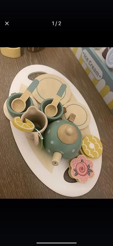 реалии: Деревянный игровой набор “Кухня – миксер с аксессуарами”. Что внутри — 8