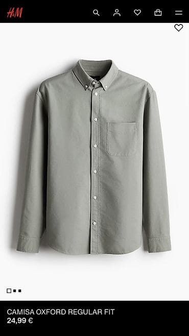 Мужская рубашка, L, H&M, Новый, Самовывоз at lalafo.kg Мужская рубашка, L, H&M, Новый, Самовывоз