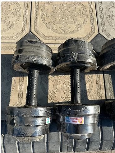 гири цена: Разборные металлические гантели - Материал: литой металл — 1