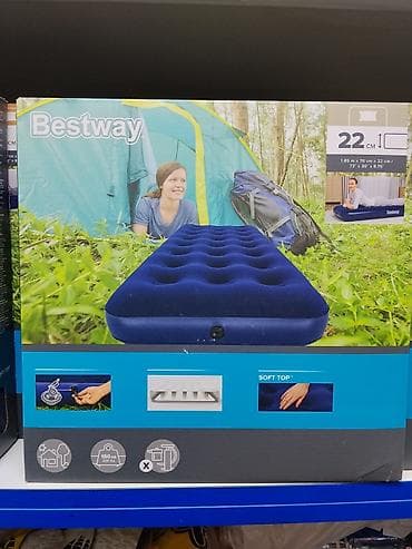 Мебель: Надувной матрас Bestway - Размер: 185 × 76 × 22 см (73" × 30" × — 1
