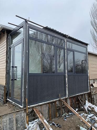 метал уголник: Алюминиевое окно на заказ, Тип окна: Панорамные, Без рассрочки — 1