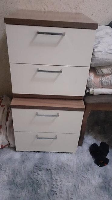 Окна и комплектующие: Спальный гарнитур, Б/у, Двуспальная кровать, Турция, Дерево, Самовывоз, цвет - Белый — 3