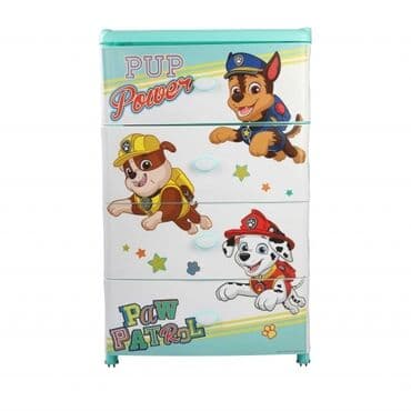 набор щенячий патруль: Детский комод, Новый, Без пеленального столика, Пластик, цвет - Голубой — 2